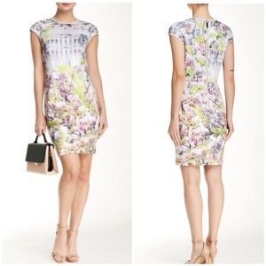 TED BAKER PANCHA WINDOW BLOSSOM PENCIL BODYCON DRESS